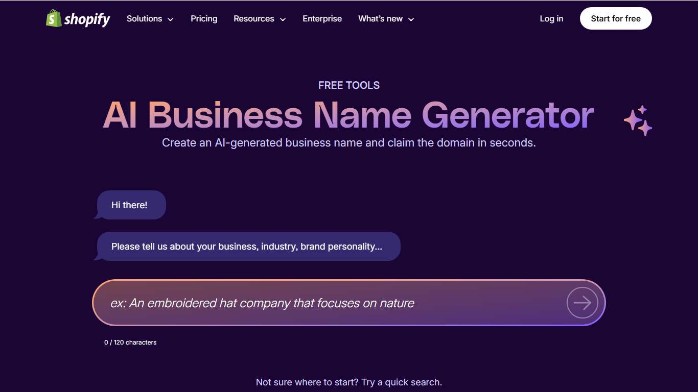 Free AI Business Name Generator: Company Name Ideas (2026) - Shopify